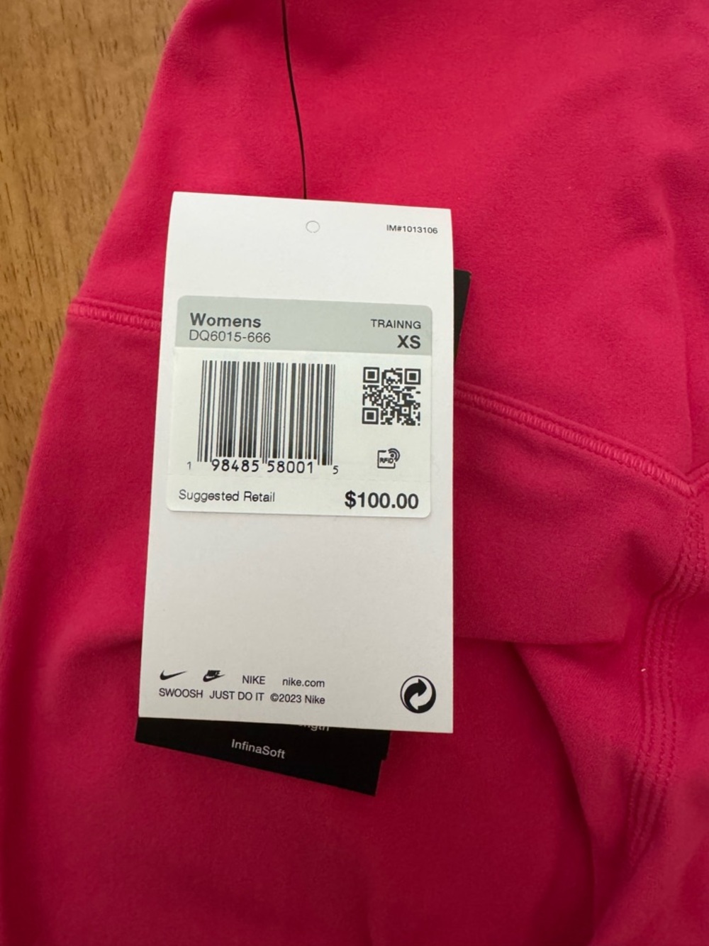 Nike Women's Zenvy Gentle-Support High-Waisted 7/8 Leggings Pink - Picture 4 of 5